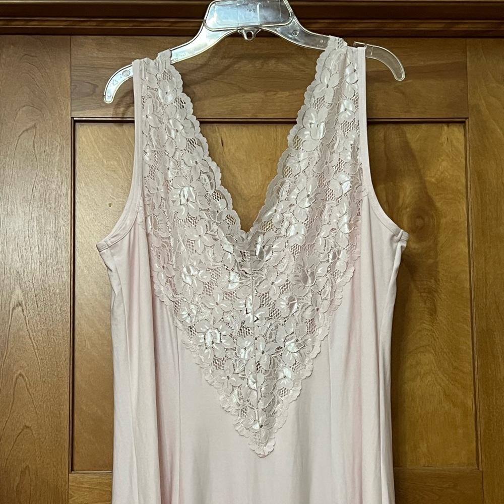 Soft Surroundings Lace Nightgown Light Pink Size XL - Picture 4 of 7